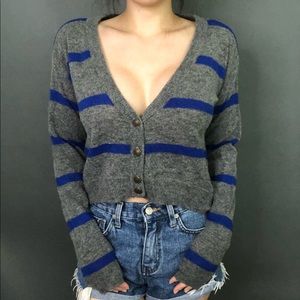 Crop cardigan sweater